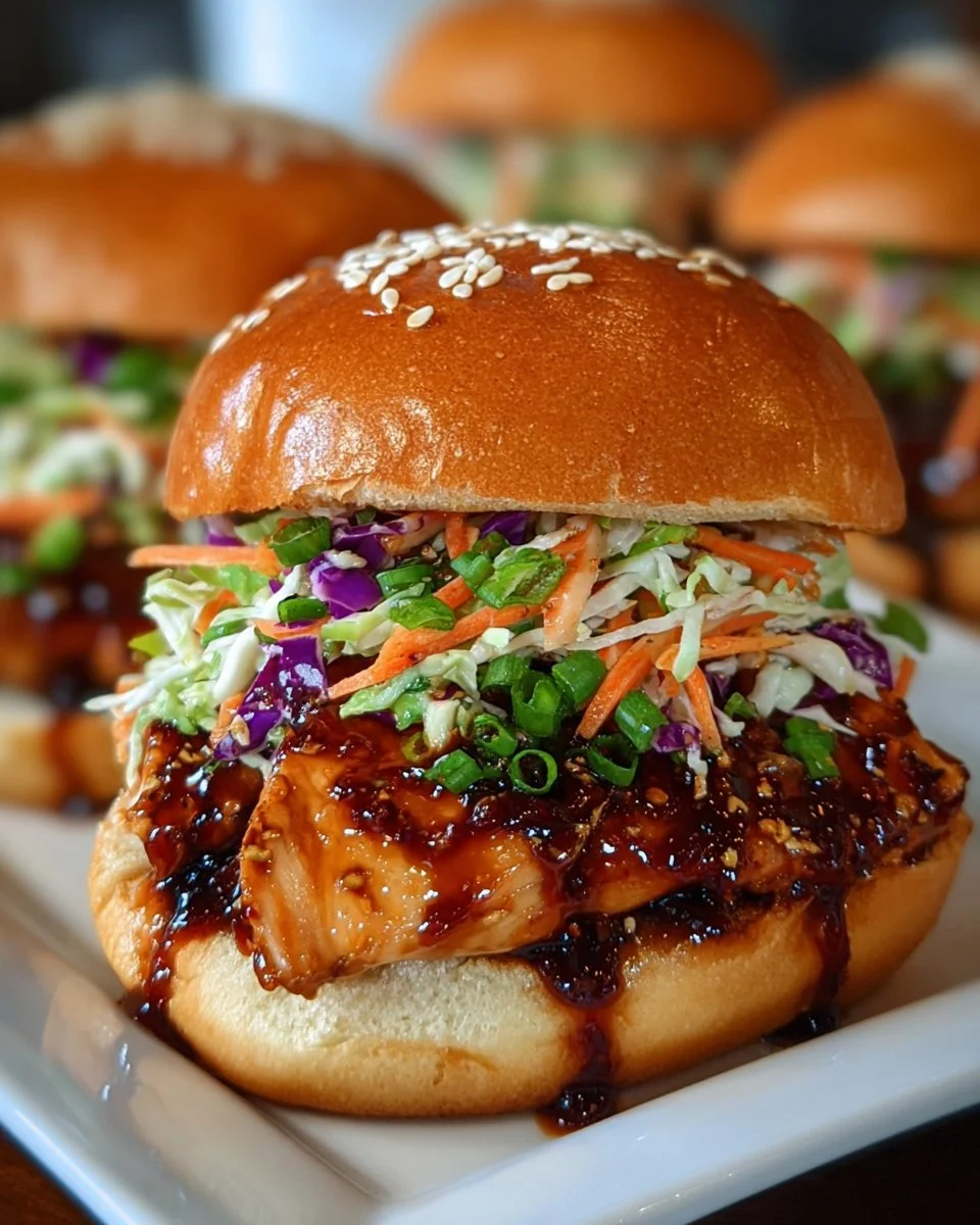 Koreanisches BBQ-Hühnchen-Sandwich