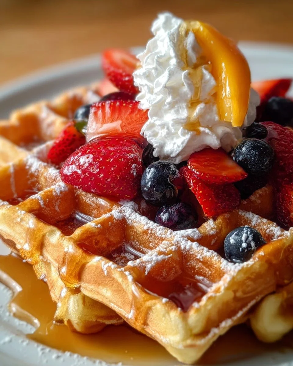 Proteinreiche Skyr Waffeln