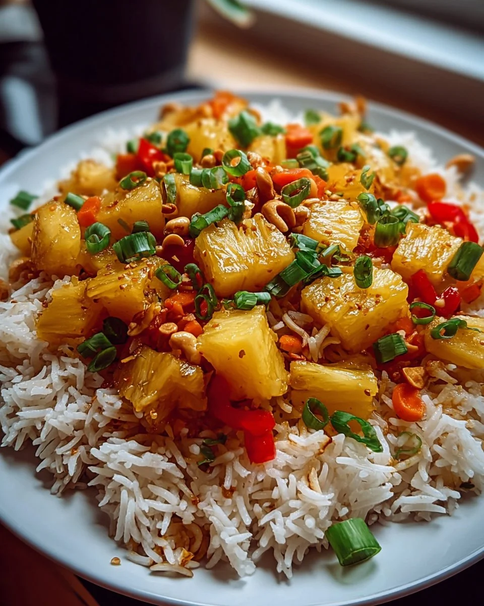 Tropischer Ananasreis