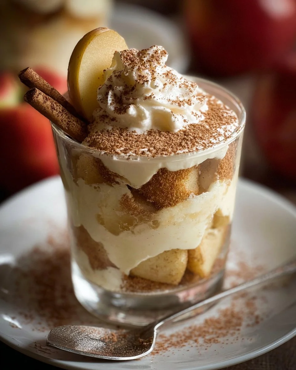 Bratapfel-Tiramisu im Glas