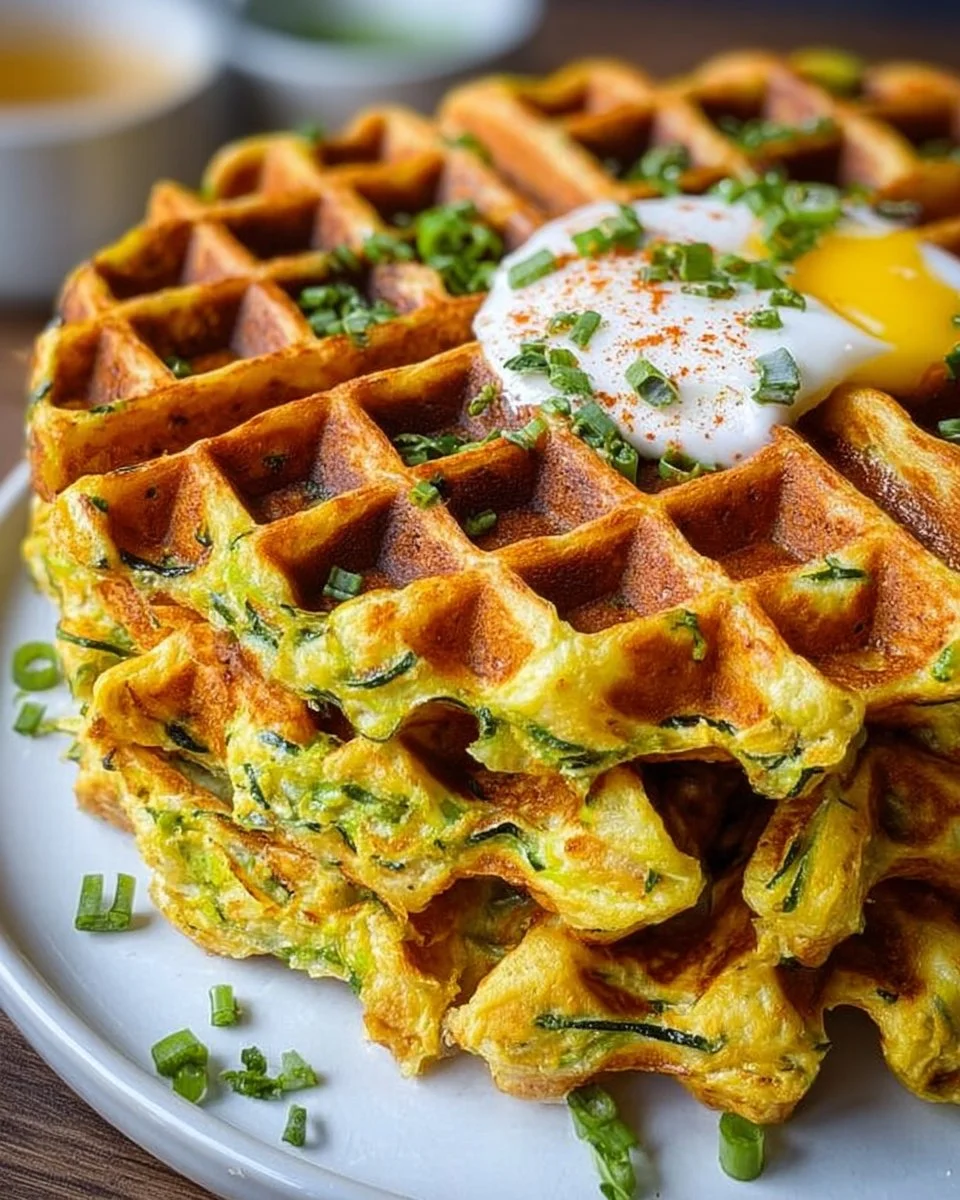 Einfache Zucchini-Waffeln