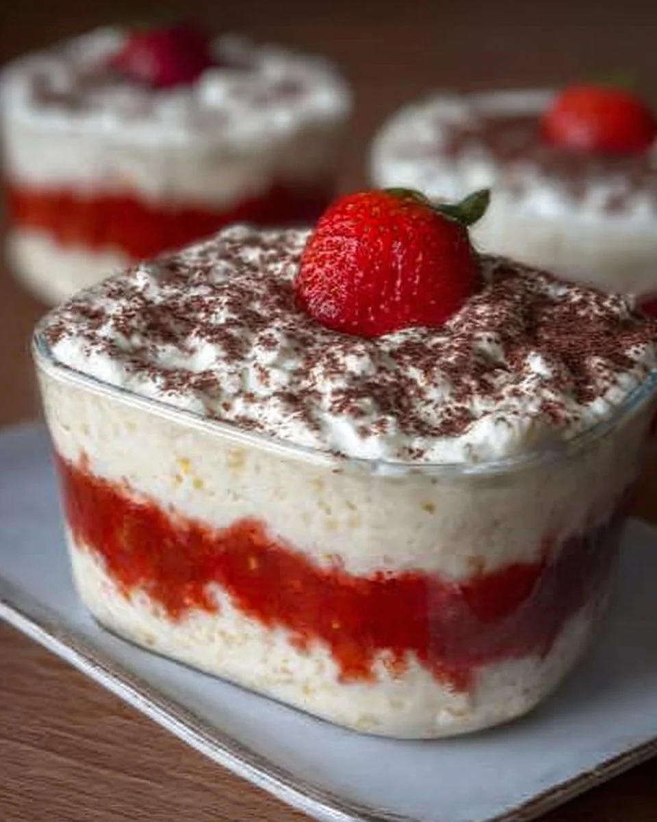 Erdbeer Milchreis Tiramisu