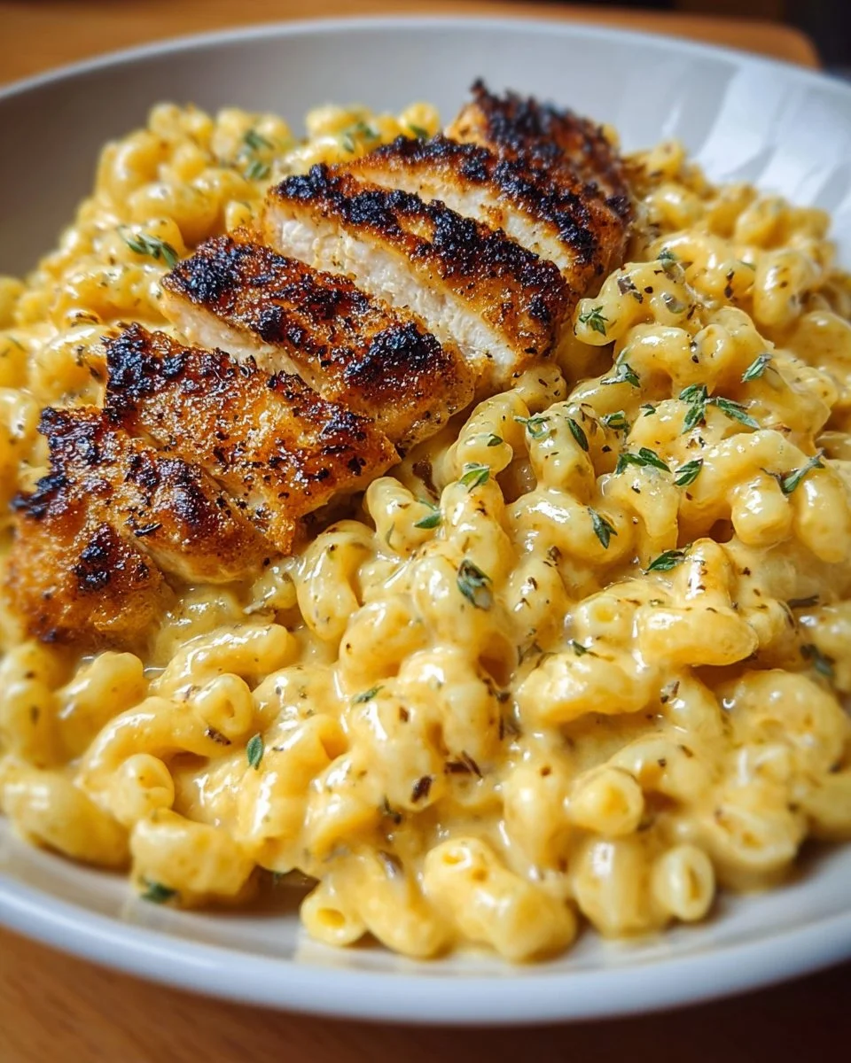 Hähnchen Mac und Käse
