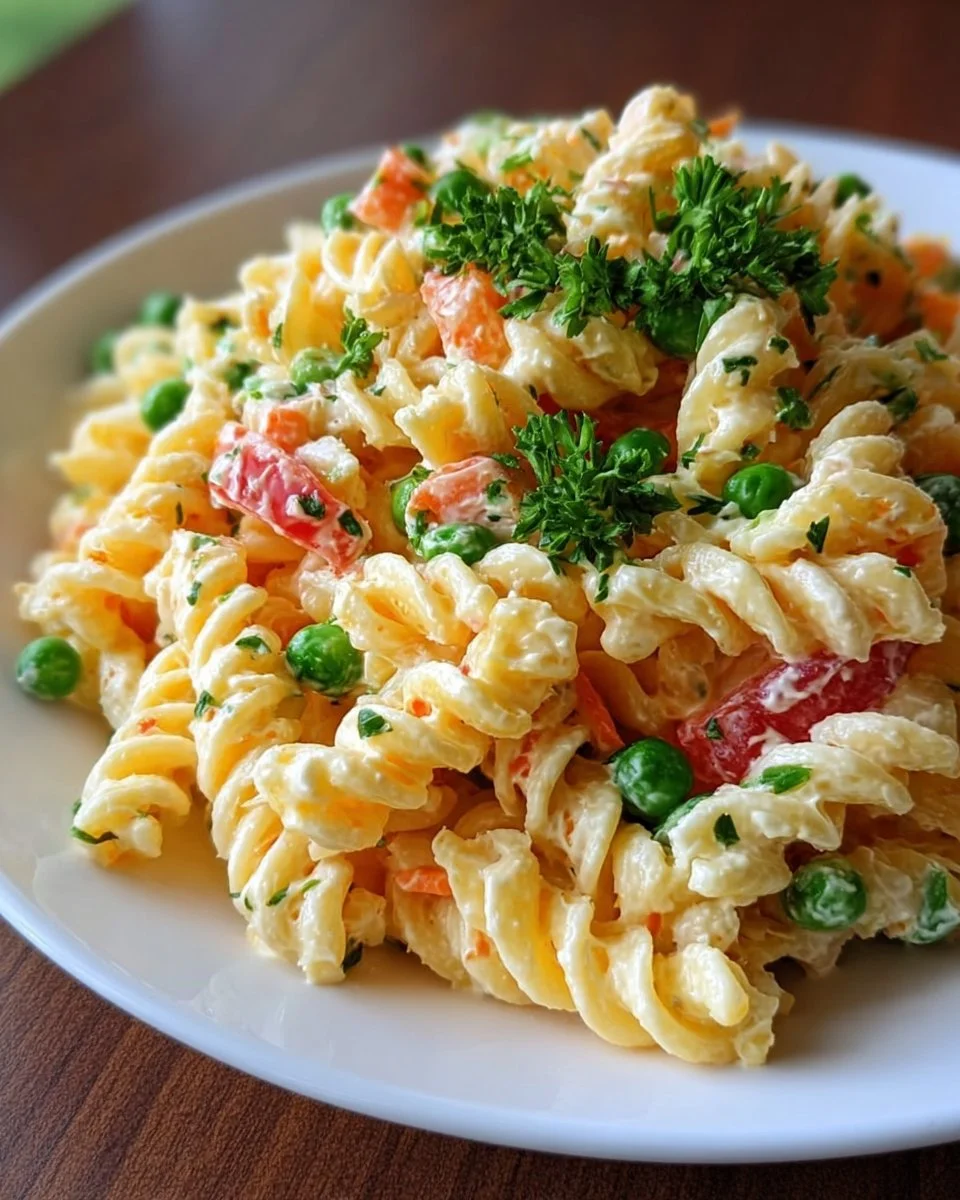 Kinder Nudelsalat mit Frischkäse