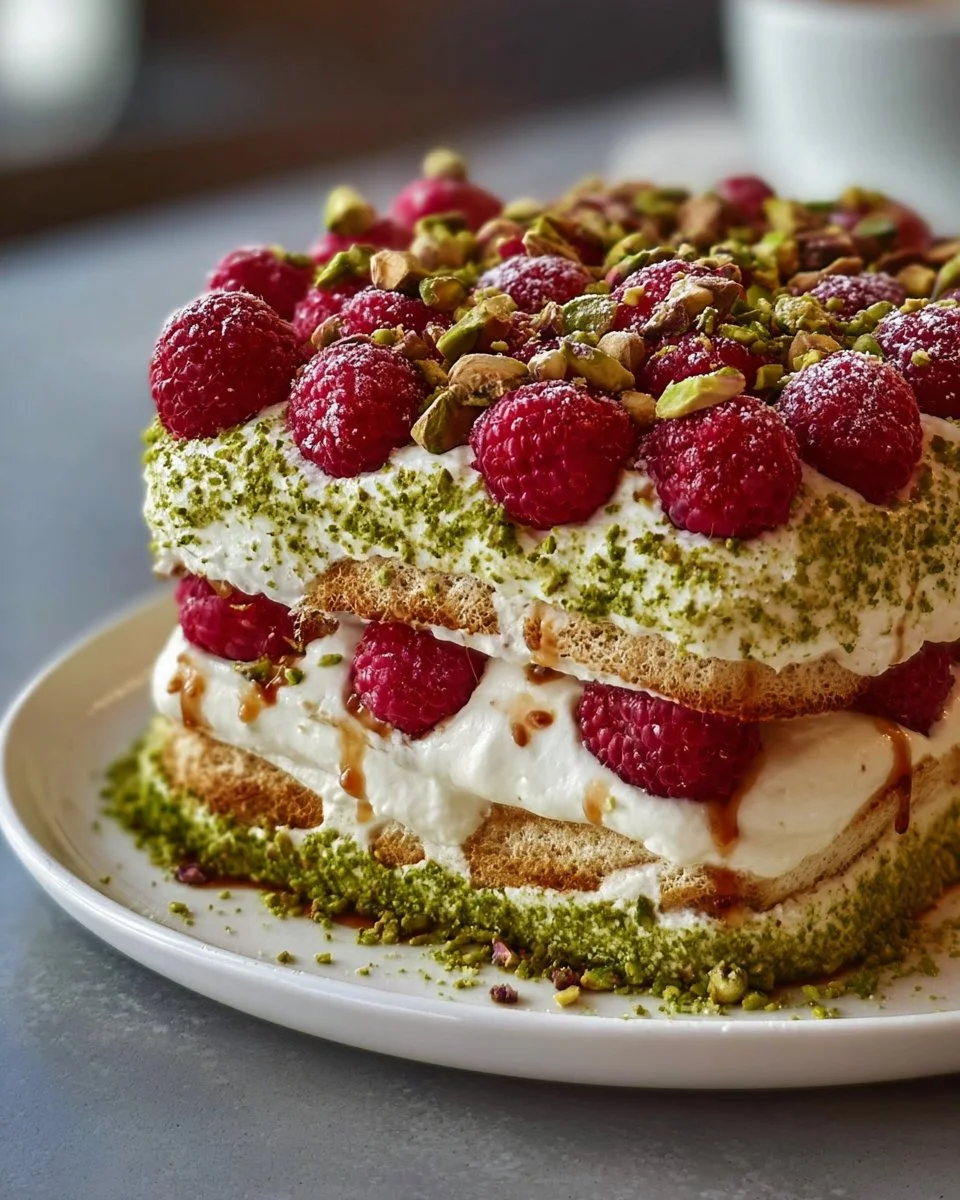 Pistazien-Himbeer-Tiramisu
