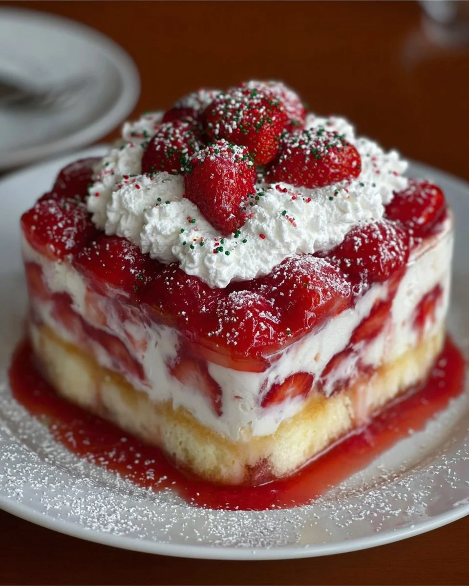 Pudding-Erdbeer-Dessert