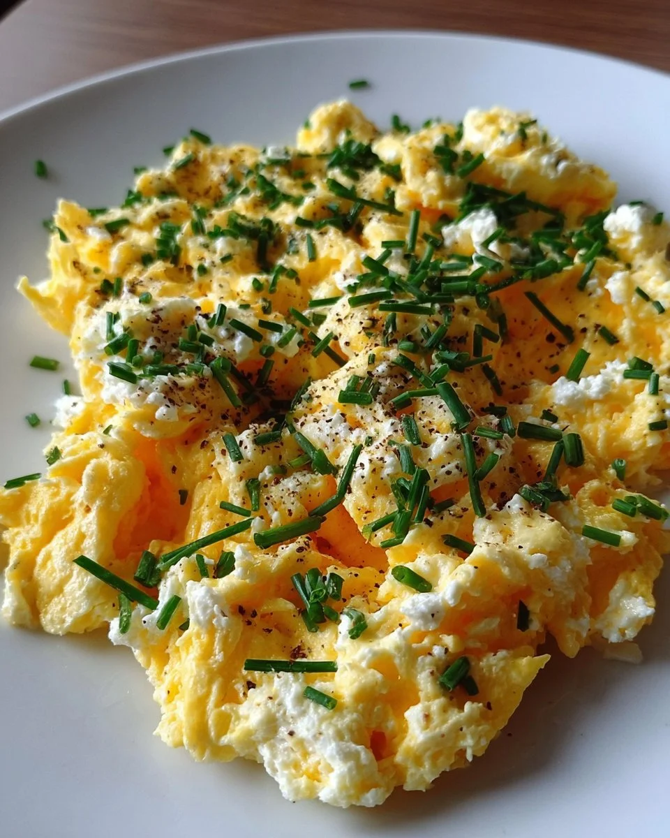 Rührei mit Hüttenkäse