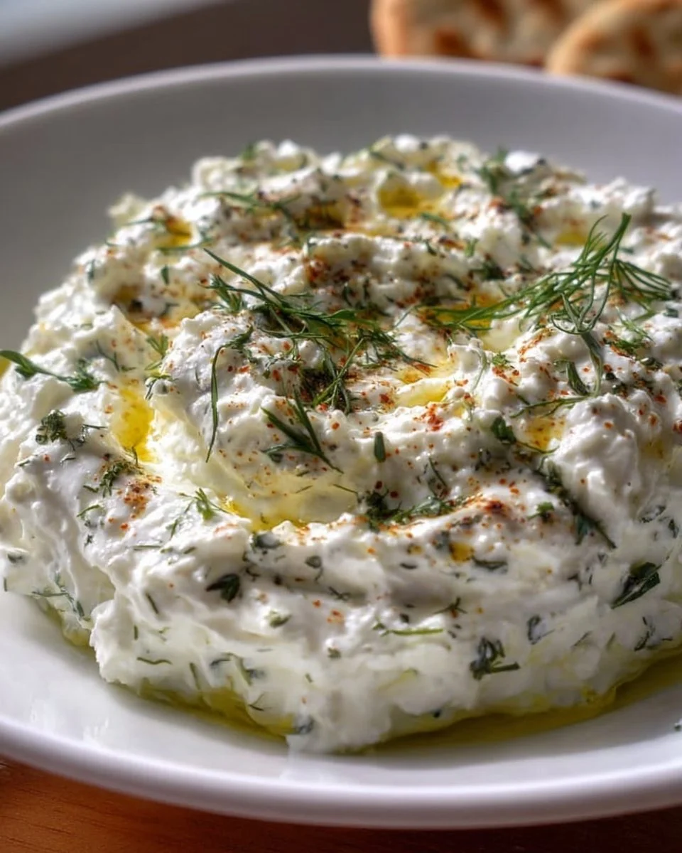 Cremiger Feta Dip mit Knoblauch & Joghurt