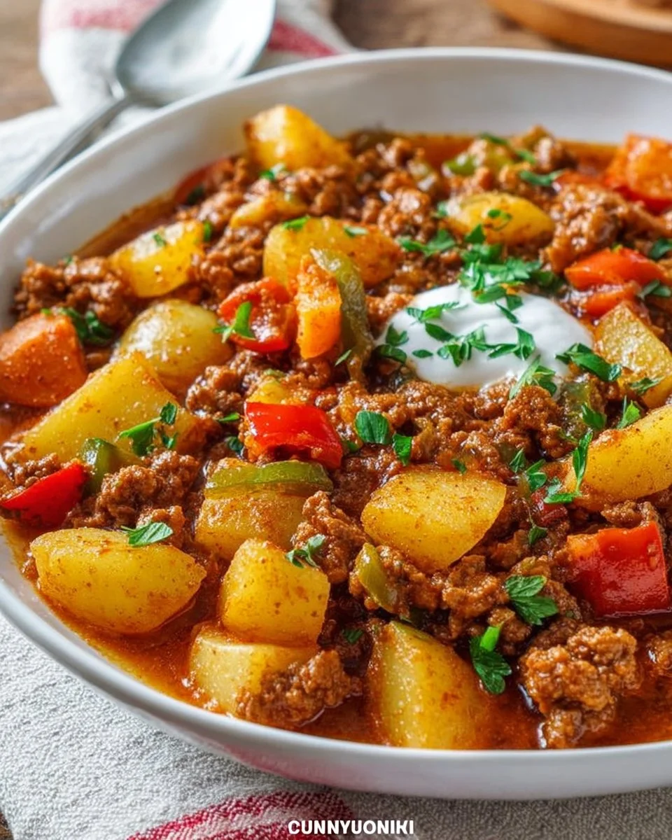 Farmer’s pot with ground meat and potatoes