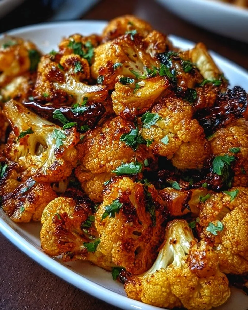 Fried Cauliflower with Honey-Curry