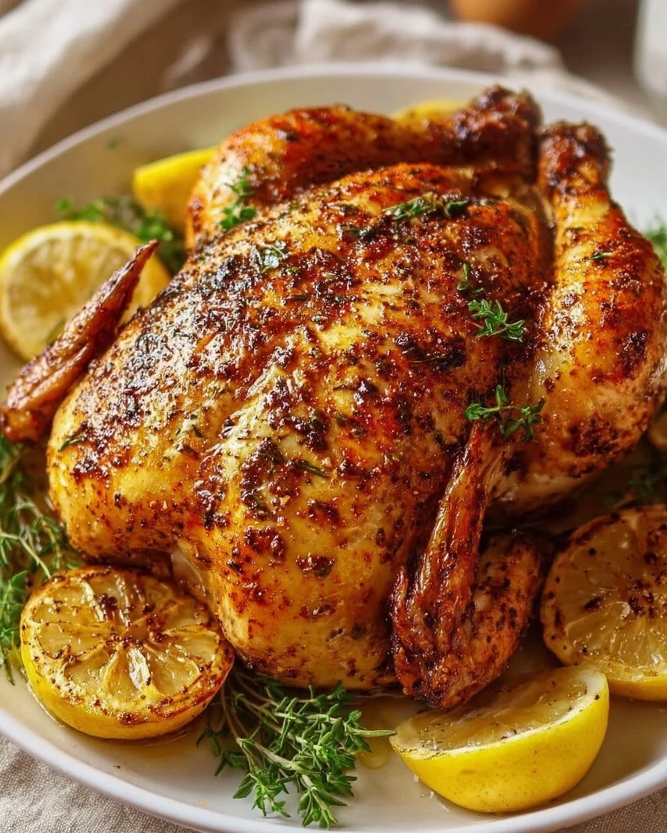 Ganzes Huhn im Airfryer