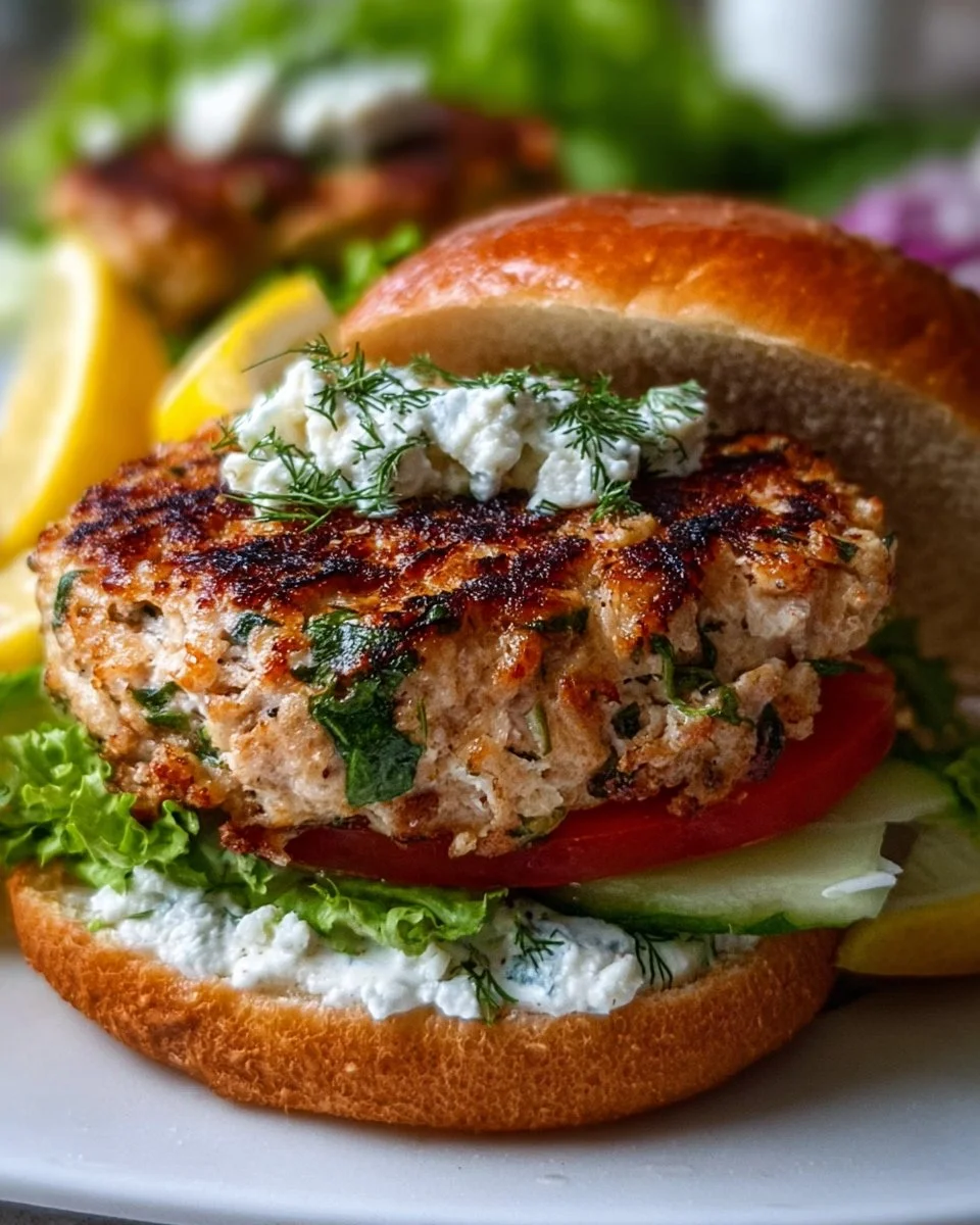Griechische Hähnchenburger