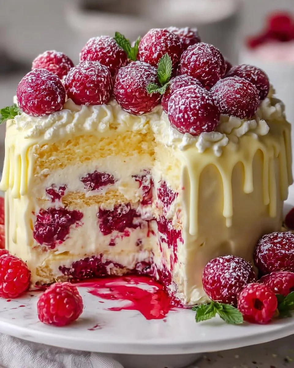 Himbeer-Raffaello-Torte