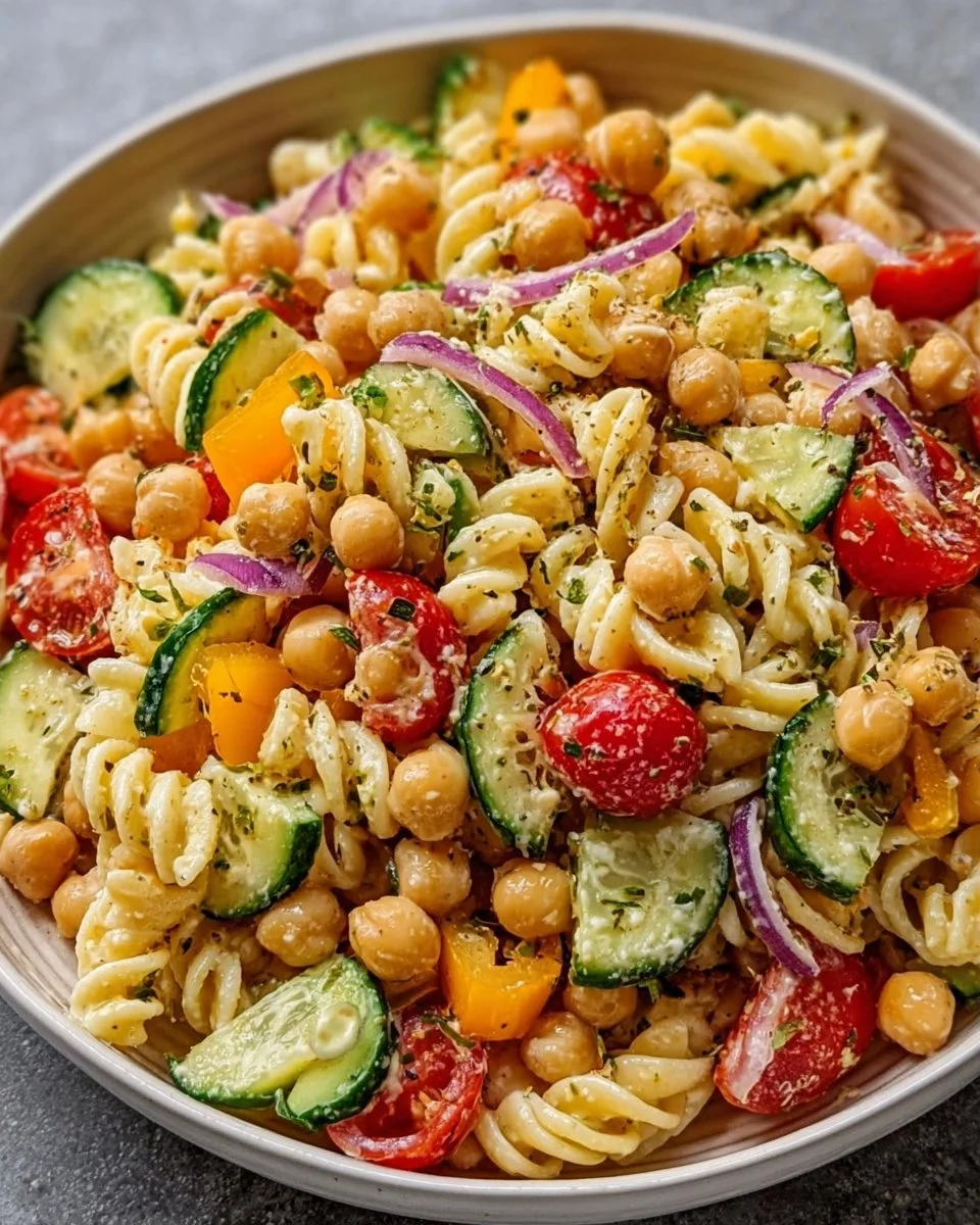 Kichererbsen-Pasta-Salat