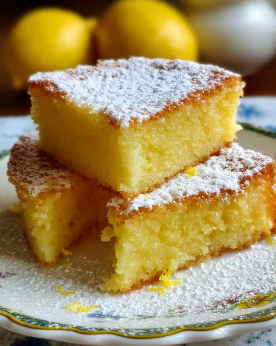 Lemon Cake from the Tray
