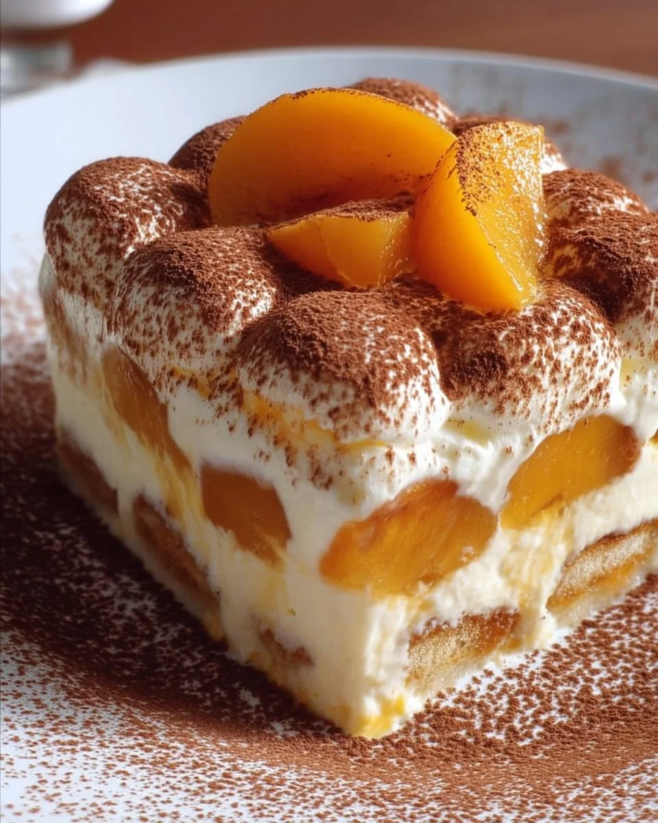 Pfirsich Tiramisu