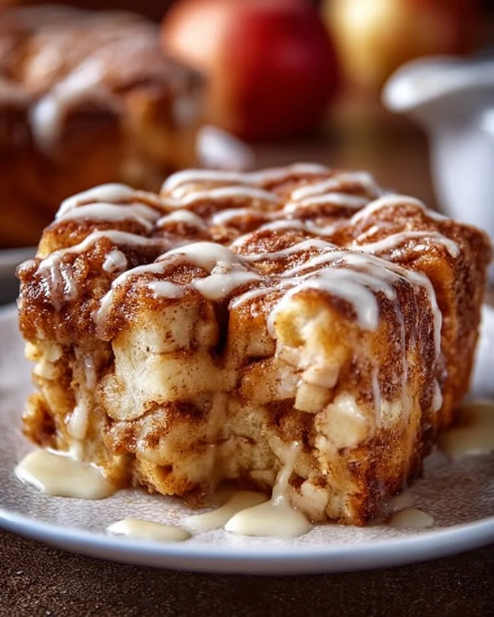 Saftiger Zimtschnecken Apfelkuchen