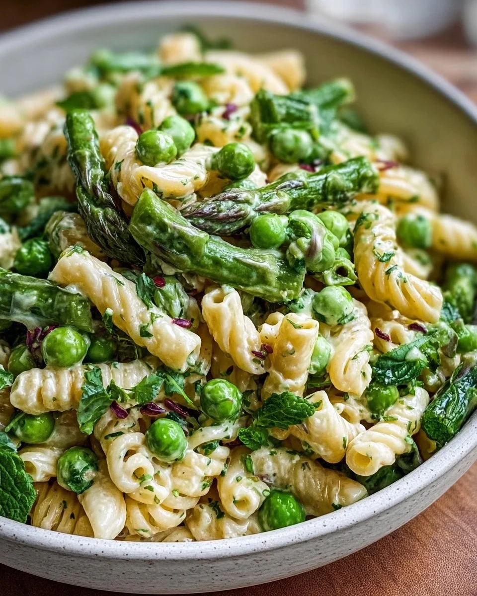 Spargel-Erbsen-Nudelsalat