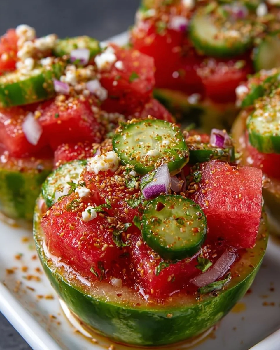 Watermelon Tajín Pickle Crunch Cup
