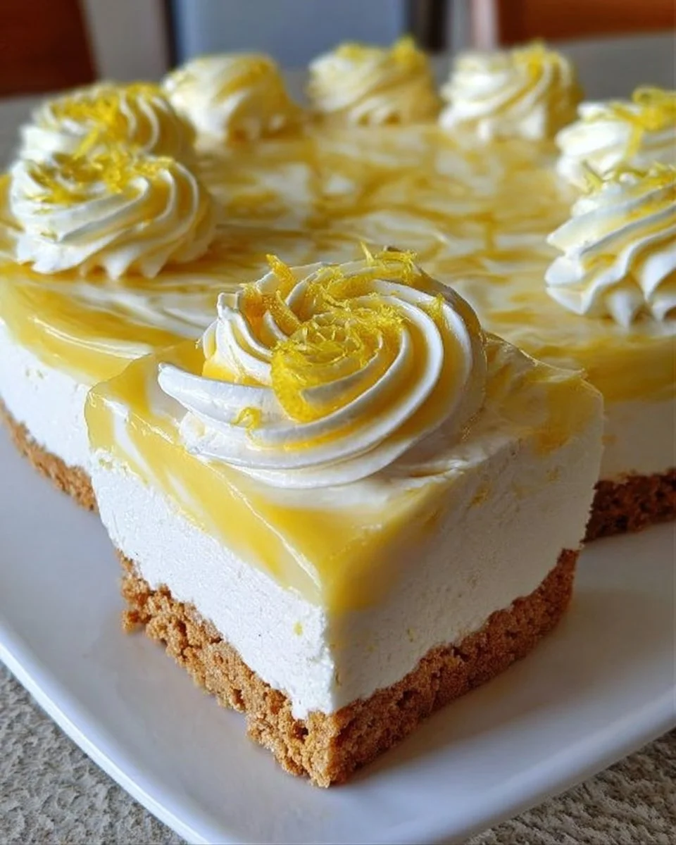 Zitronen Käsekuchen ohne Backen