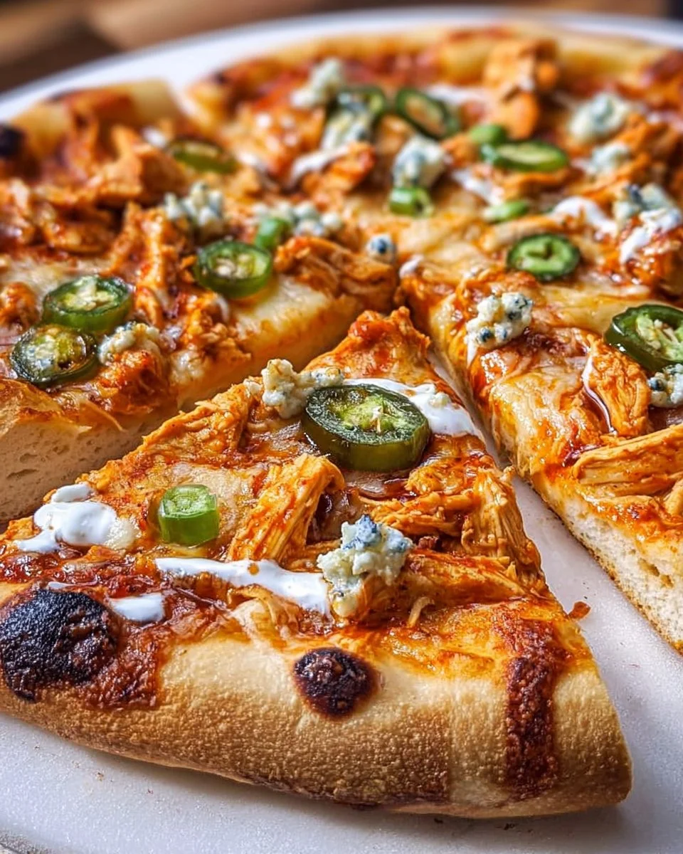 Buffalo-Hühnchen-Pizza