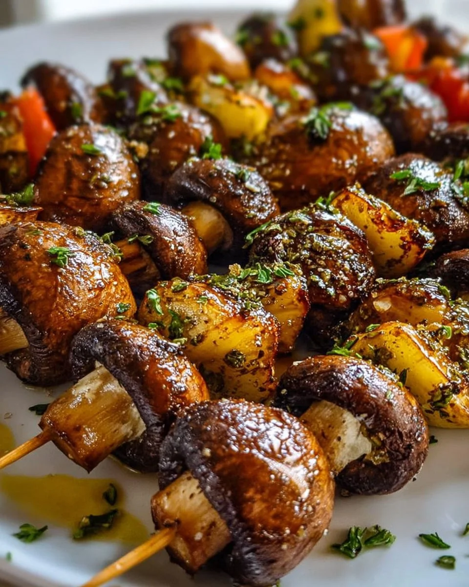 Champignon-Spieße
