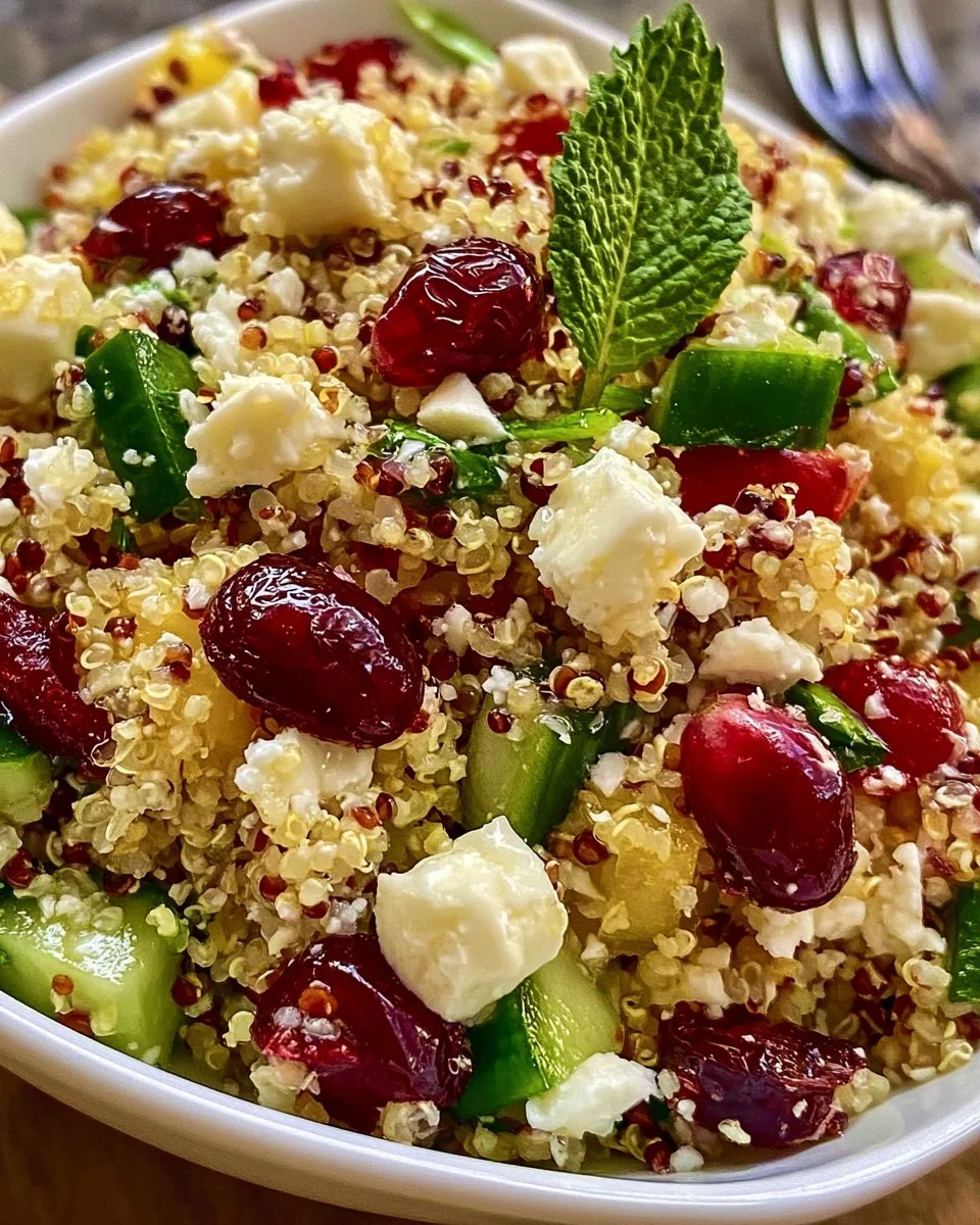 Cranberry-Quinoa-Feta-Salat