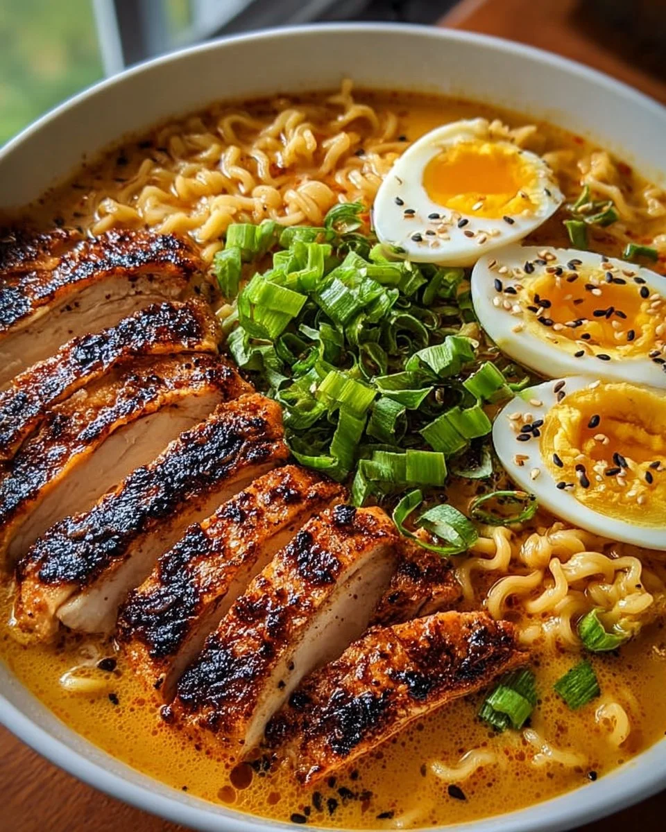 Feuriges Hähnchen-Ramen