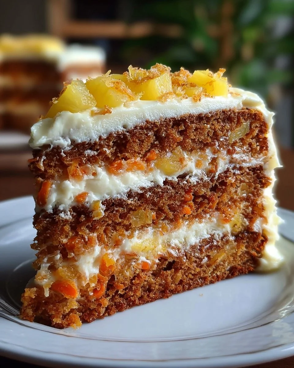 Hawaiian Carrot Pineapple Cake