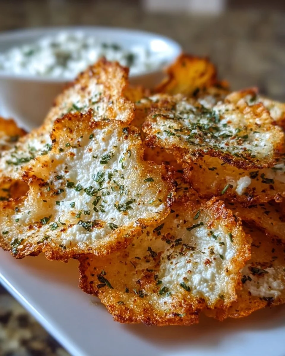 Gesunde und köstliche Hüttenkäsechips als Snack-Option