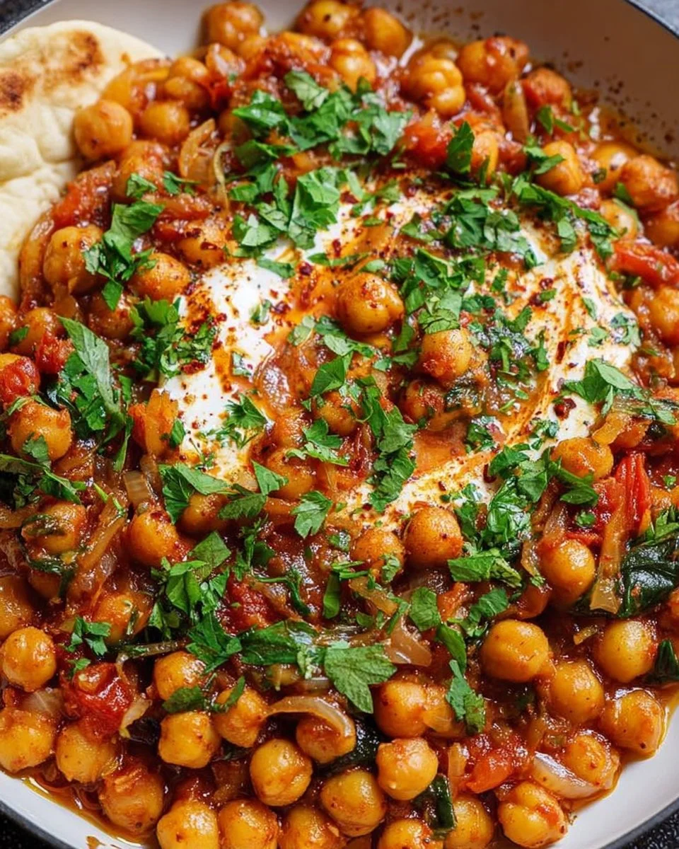 One-Pan Harissa Chickpeas