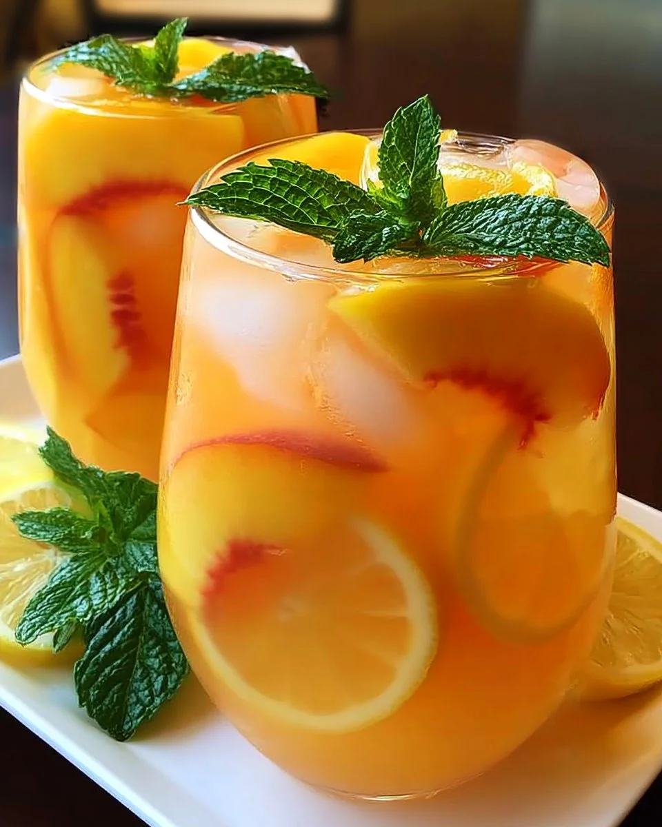 Pfirsich-Limonade