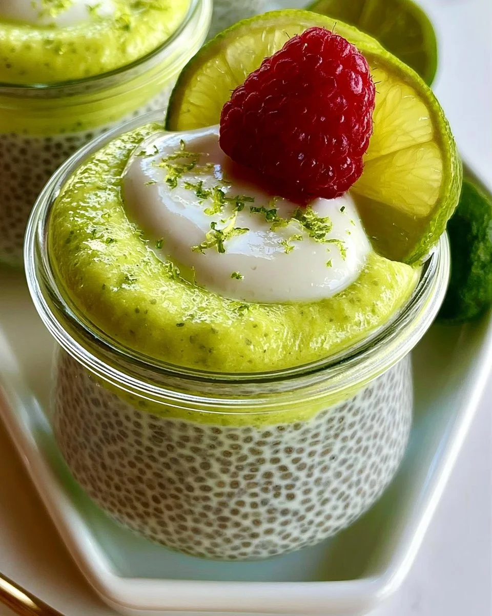 Schlüssel-Limetten-Chia-Samen-Pudding