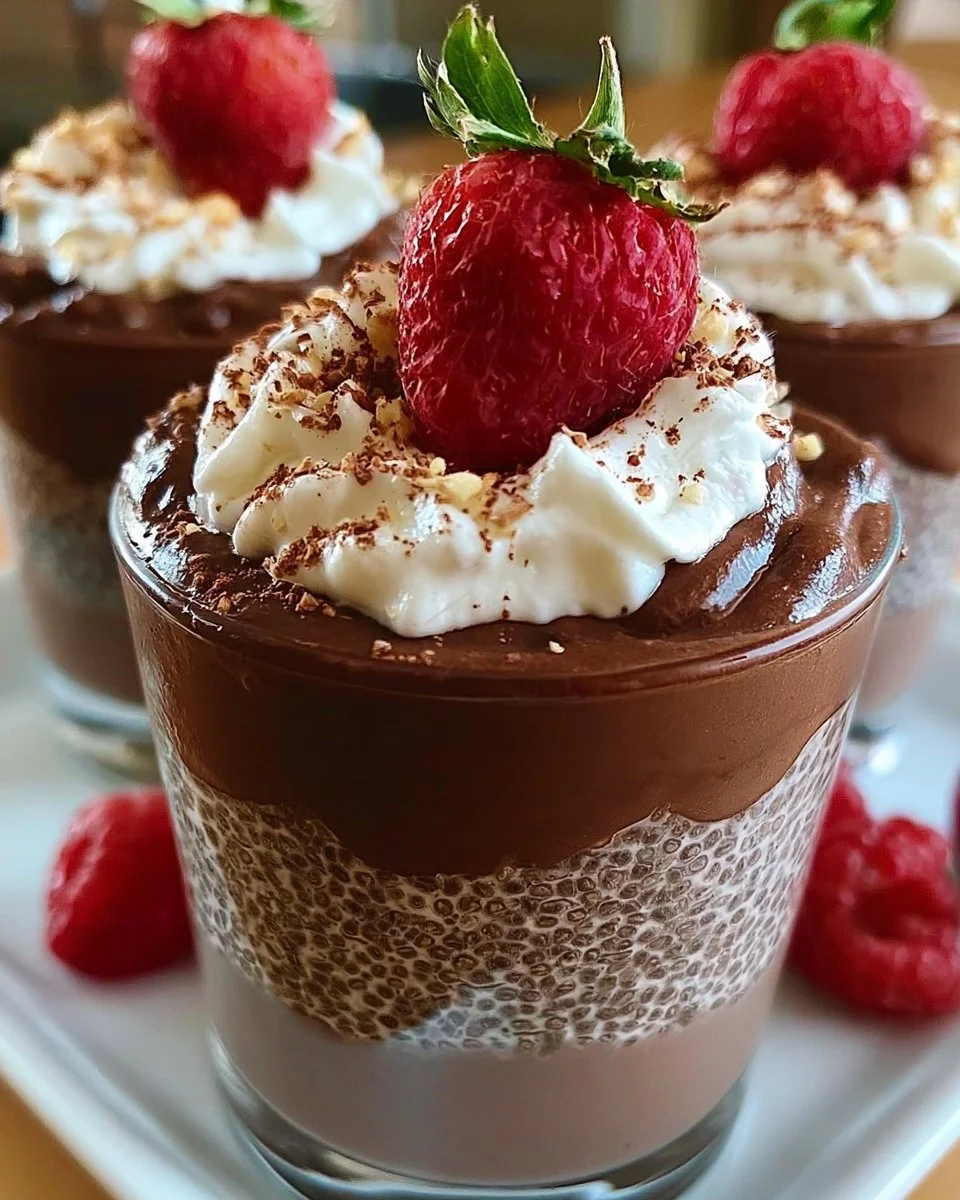 Schokoladen-Chia-Protein-Pudding
