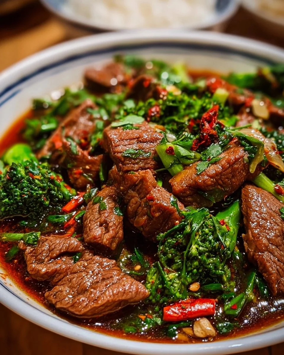 Sichuan gekochtes Rindfleisch