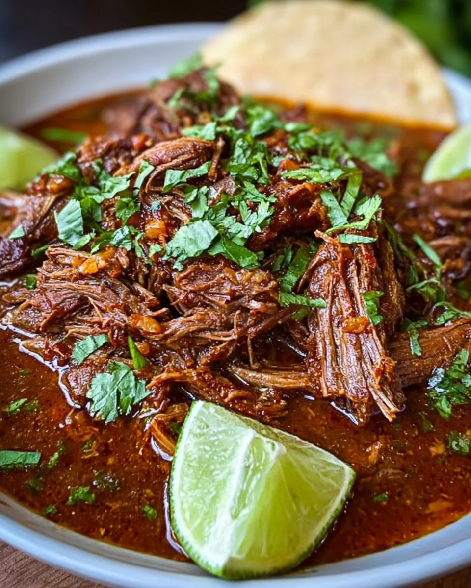 Slow Cooker-Birria für Tacos