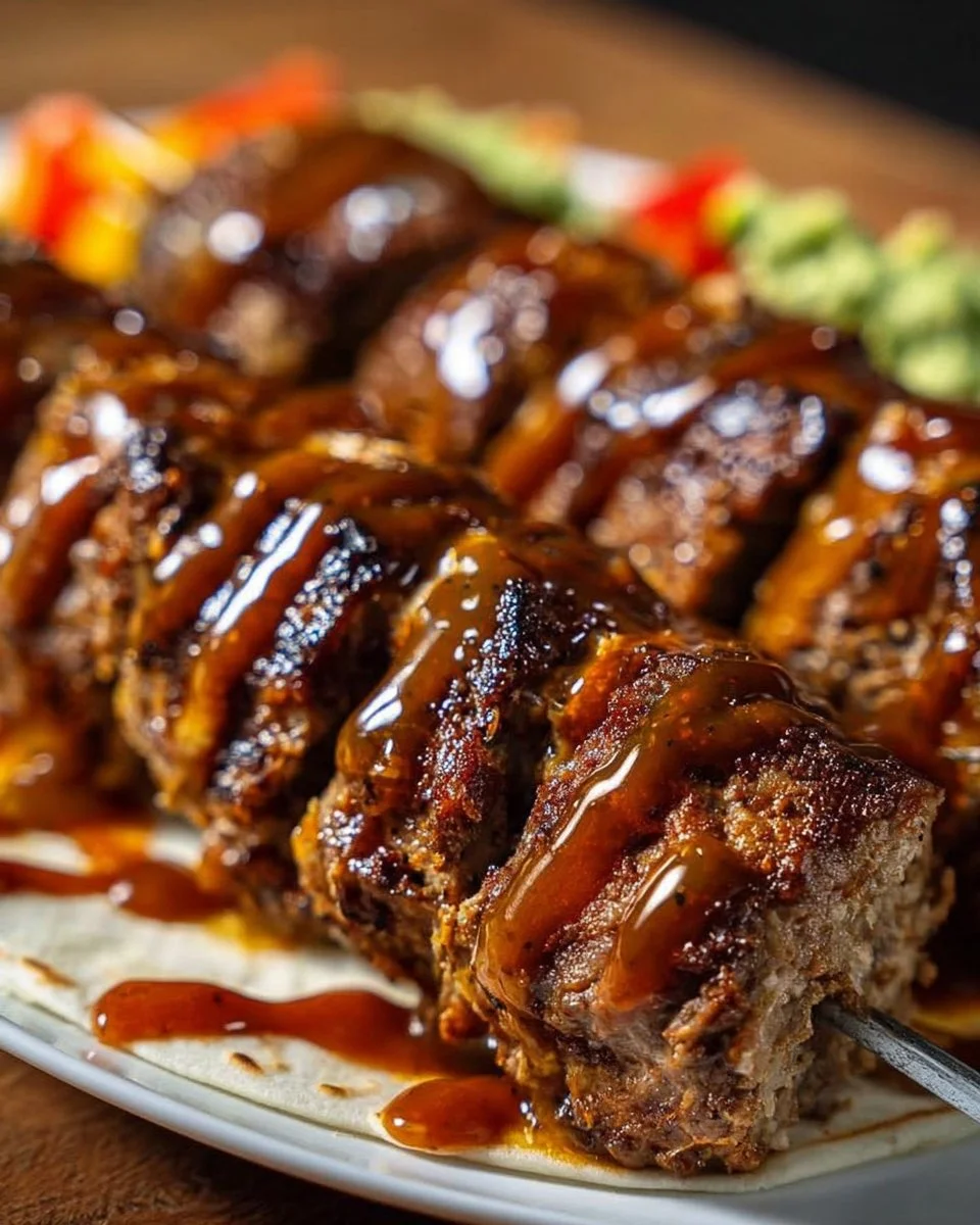Tortilla-Rindfleisch-Spieße